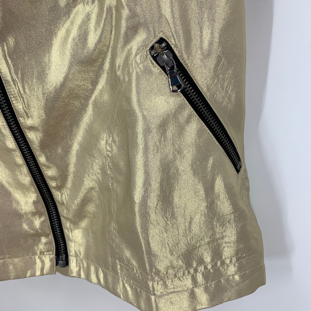 Chico's Zenergy Gold Shine Anorak  Jacket Sz Small - Picture 3 of 9